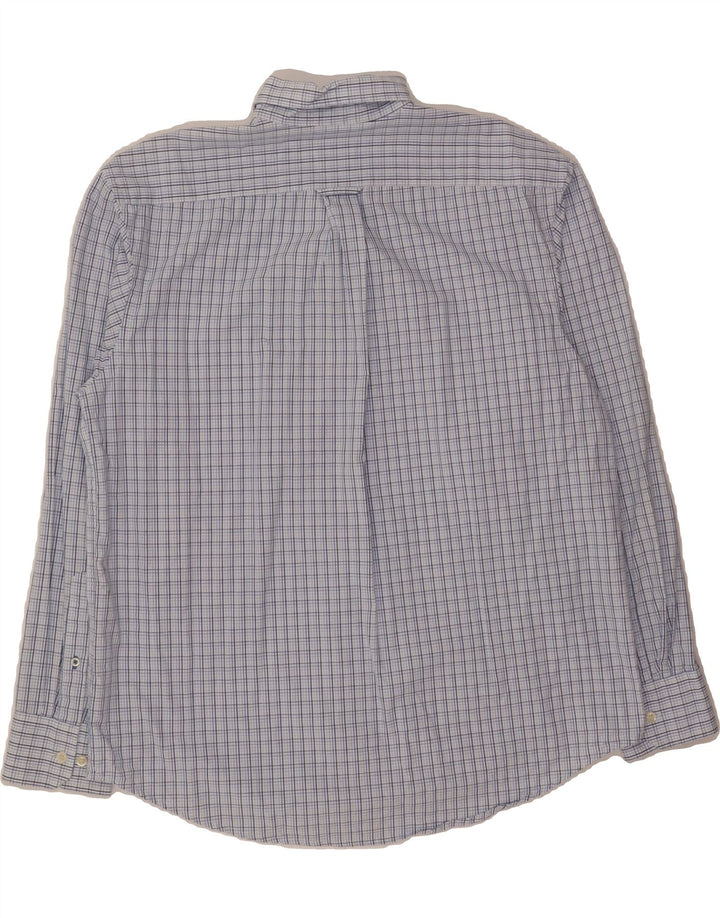 IZOD Mens Shirt Large Blue Check Cotton Vintage Izod and Second-Hand Izod from Messina Hembry 