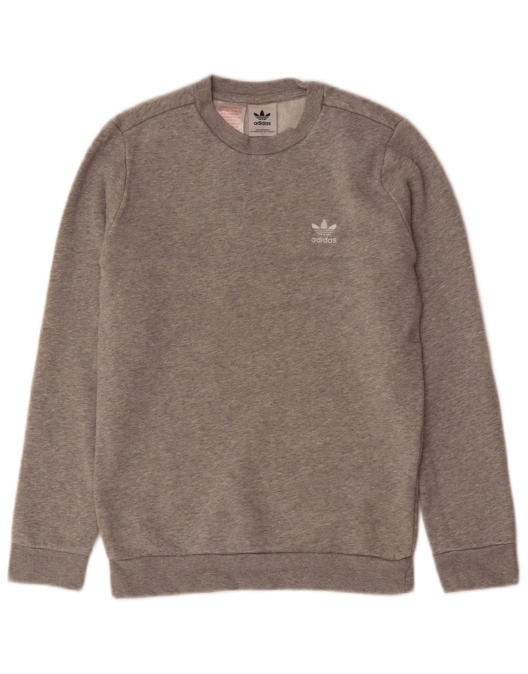 ADIDAS Meninos Suéter Jumper 9-10 Anos Cinza Algodão