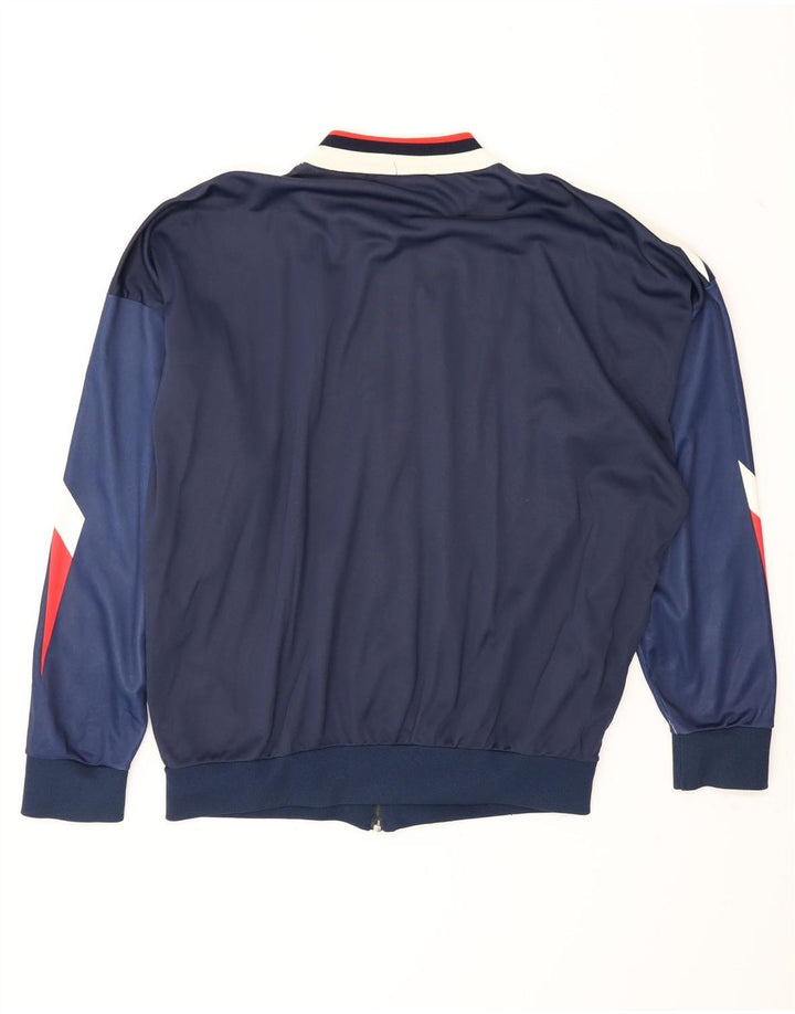 Umbro Masculino Cagliari 1990-1991 Jaqueta de treino grande azul marinho