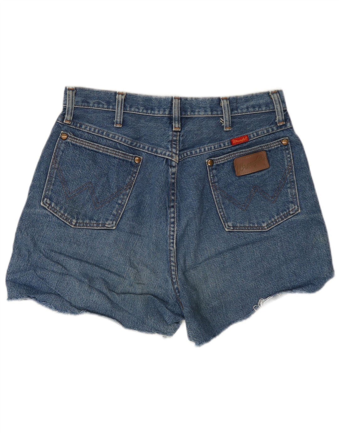 Shorts jeans feminino Wrangler W30 algodão azul médio