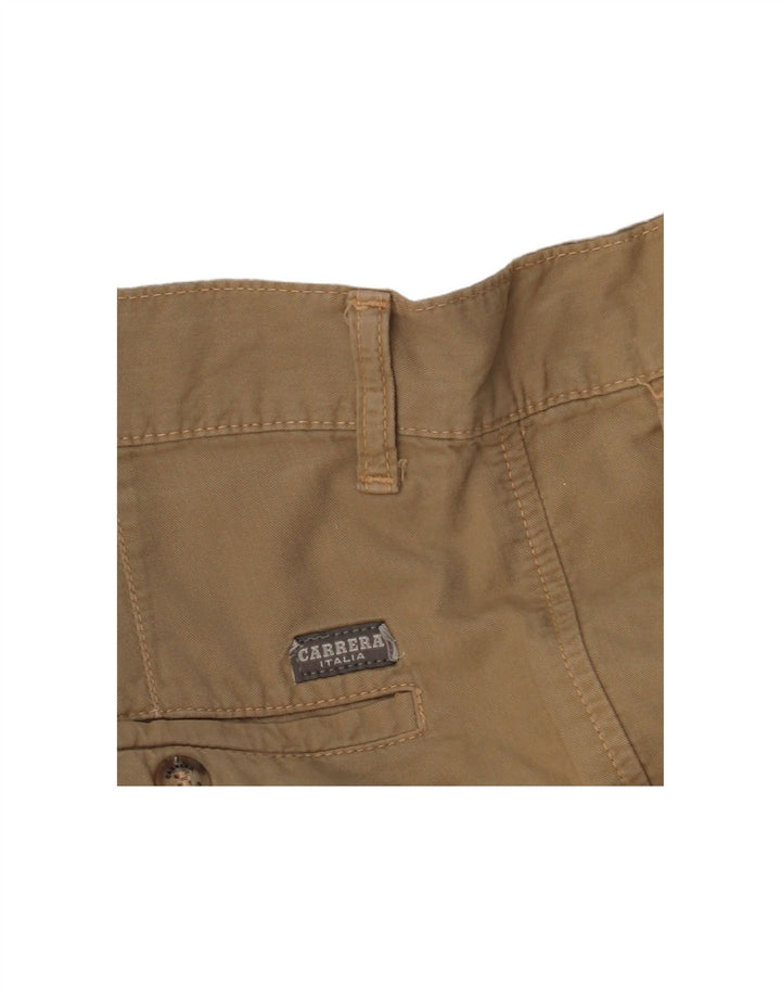 Shorts cargo masculino CARRERA W36 grande algodão bege
