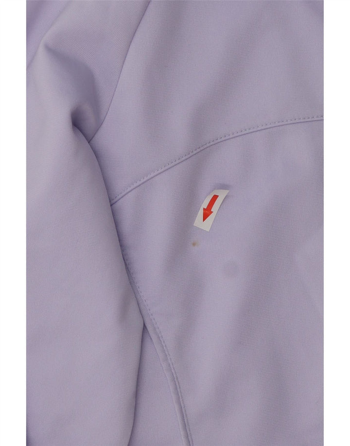 Lotto Womens Graphic Tracksuit Top Jacket UK 18 XL Roxo Poliéster