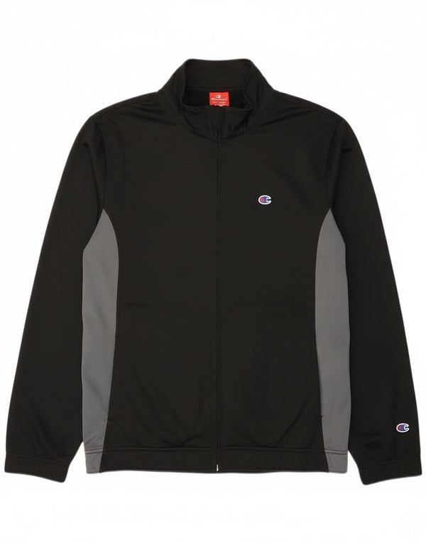 Champion Mens Treino Top Jacket XL Preto Colourblock Poliéster