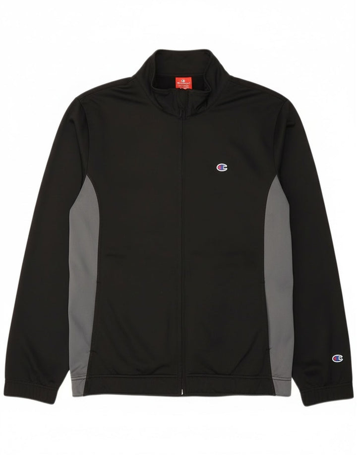 Champion Mens Treino Top Jacket XL Preto Colourblock Poliéster