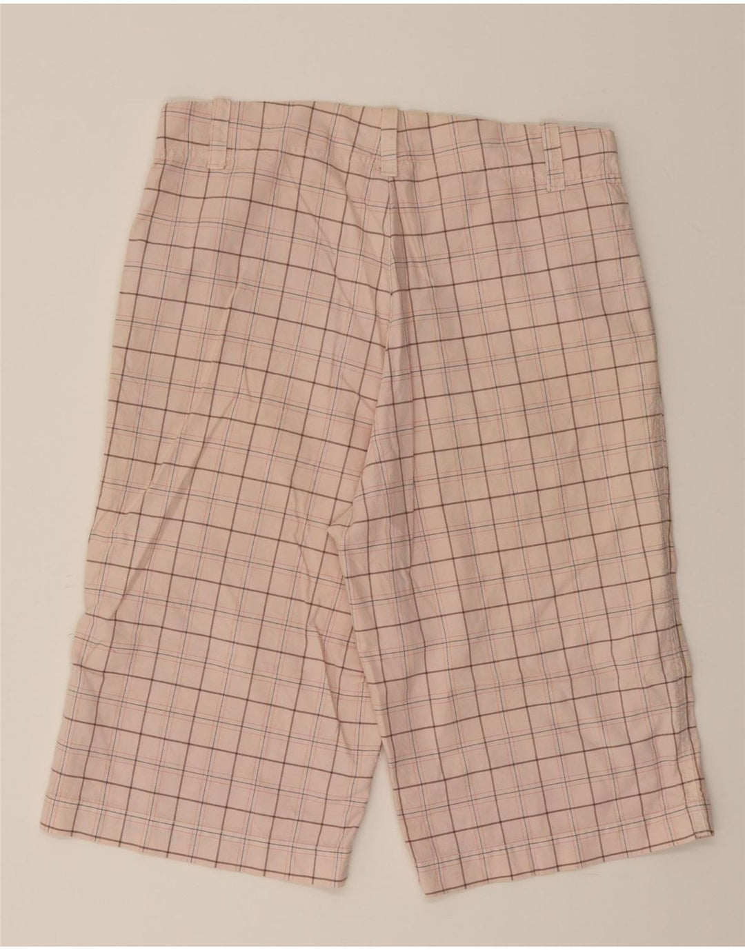 CONVERSE Mens Chino Shorts Small W32  Pink Check Cotton Vintage Converse and Second-Hand Converse from Messina Hembry 