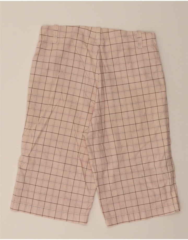 CONVERSE Mens Chino Shorts Small W32  Pink Check Cotton Vintage Converse and Second-Hand Converse from Messina Hembry 
