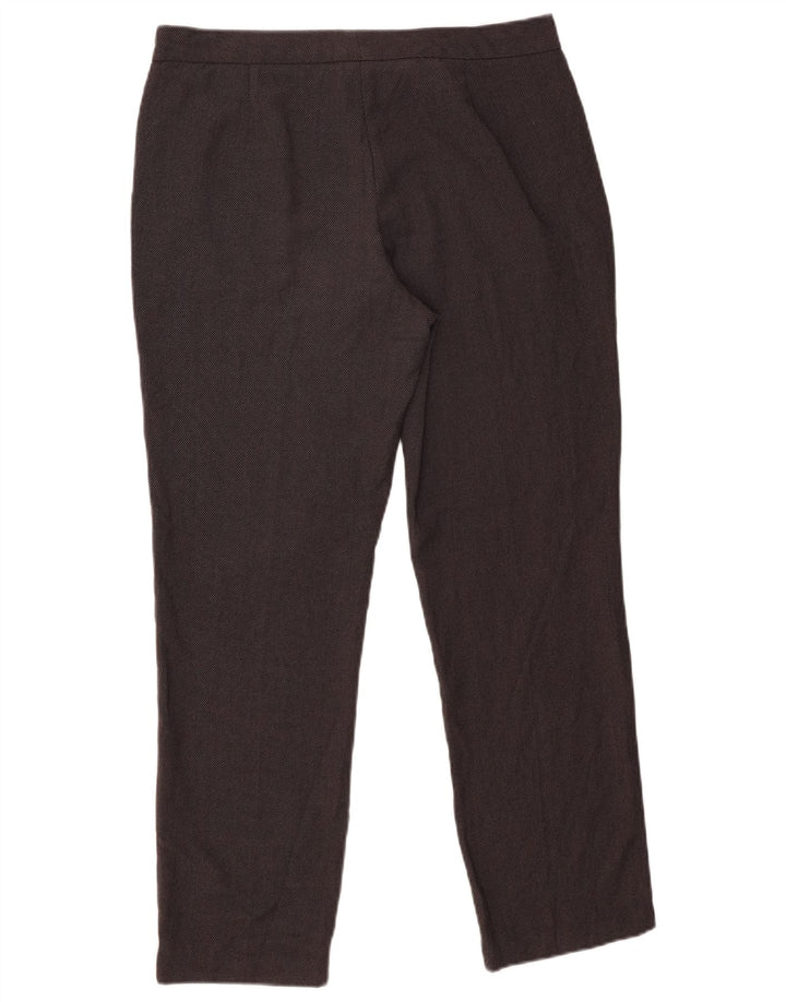 Calça casual justa feminina Marks & Spencer Reino Unido 12 médio W30 L27 cinza