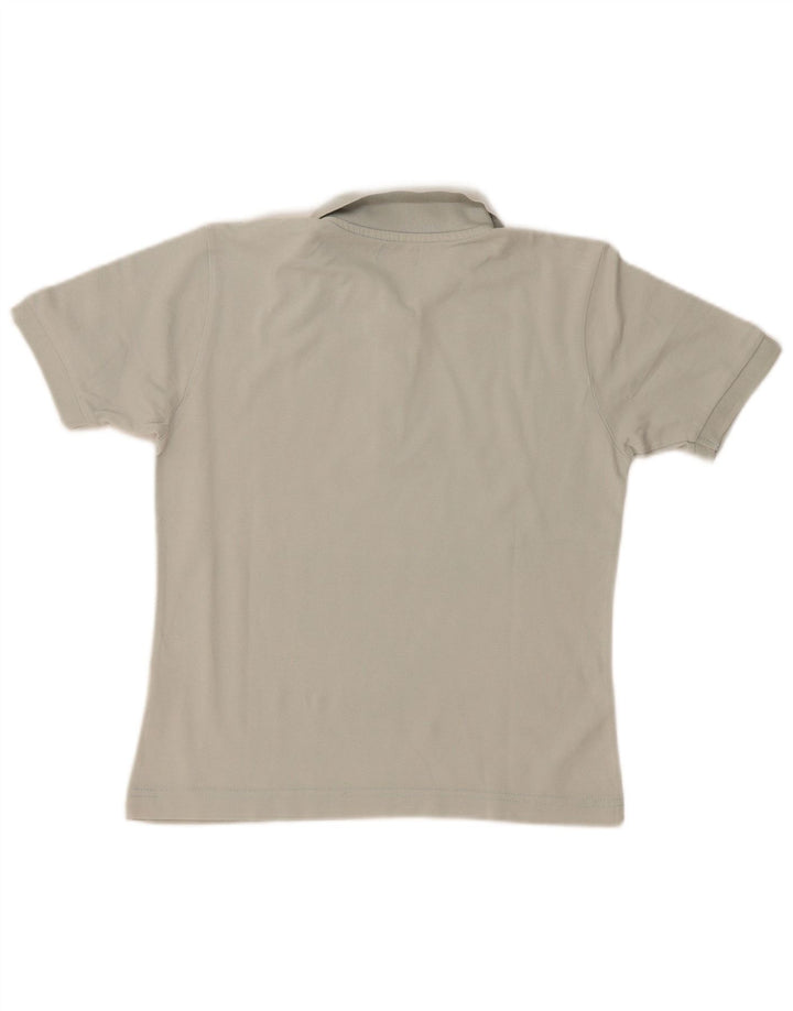 Camisa polo feminina Kappa UK 14 algodão cinza médio