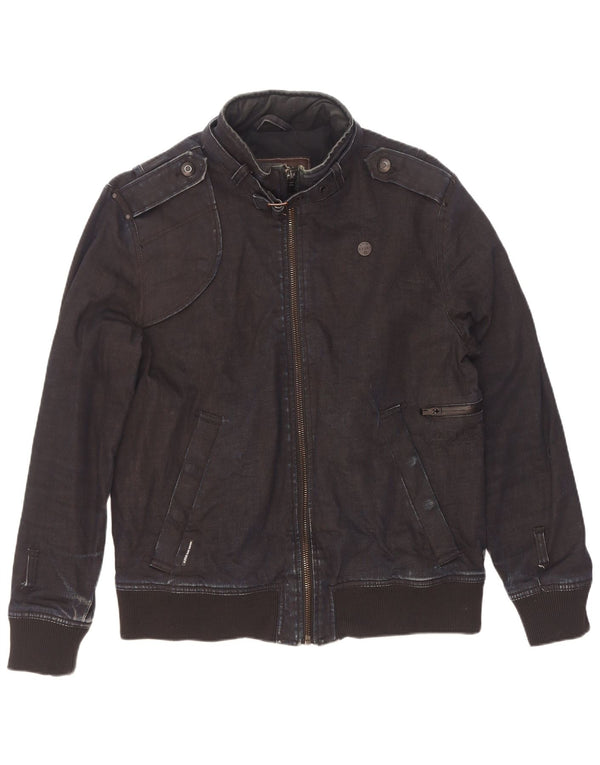 Jaqueta bomber militar masculina G-Star UK 42 XL algodão preto