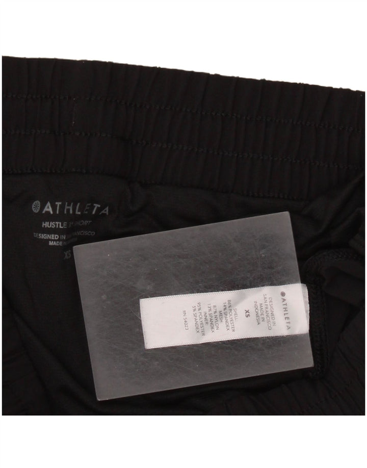 Shorts esportivos femininos ATHLETA UK 6 XS preto poliéster