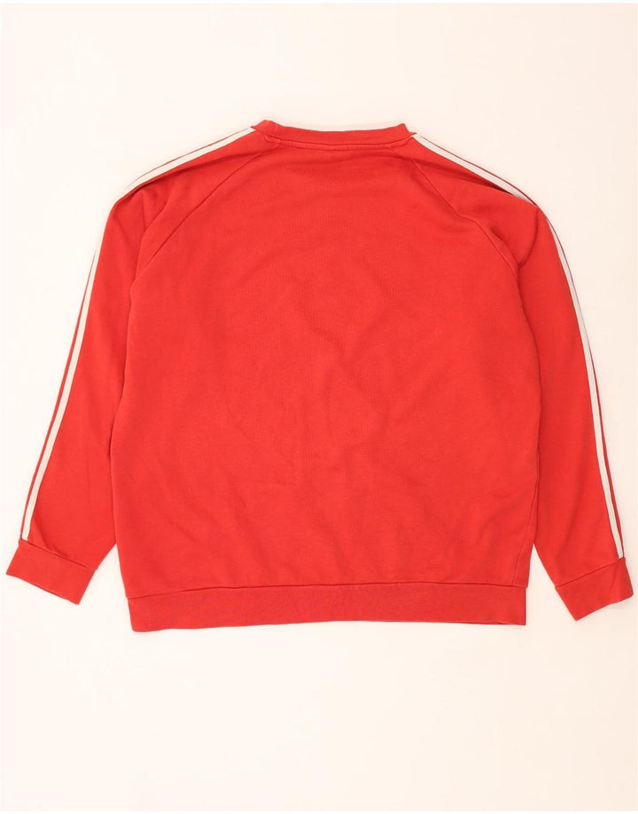 ADIDAS Mens Sweatshirt Jumper XL Vermelho Algodão