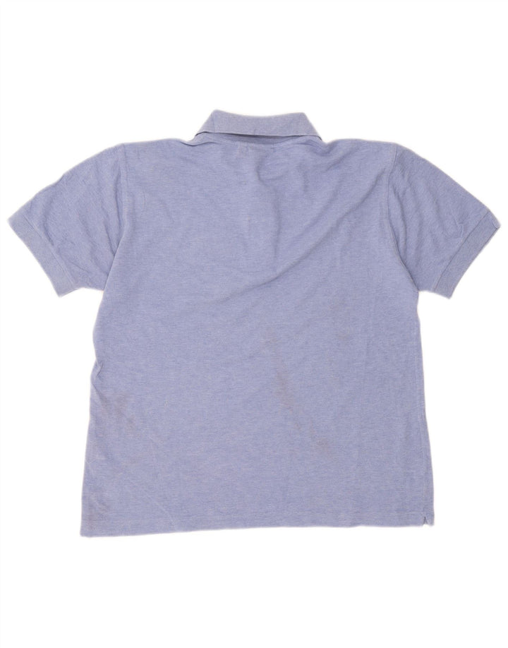 Camisa polo masculina Navigare algodão azul médio