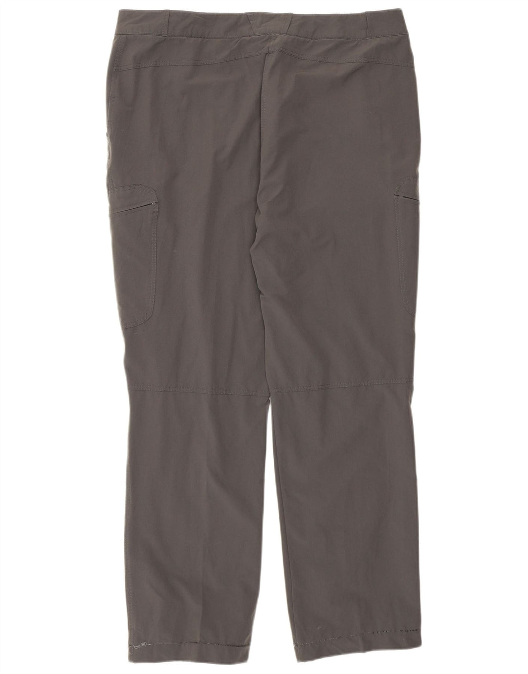 Calça cargo feminina Rohan reta UK 16 grande W36 L29 cinza poliamida
