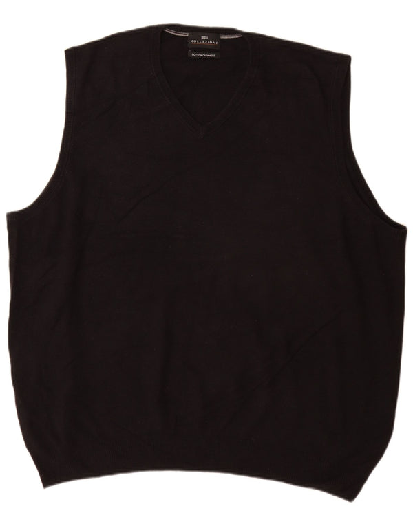 Regata masculina Marks & Spencer com colete XL de algodão preto