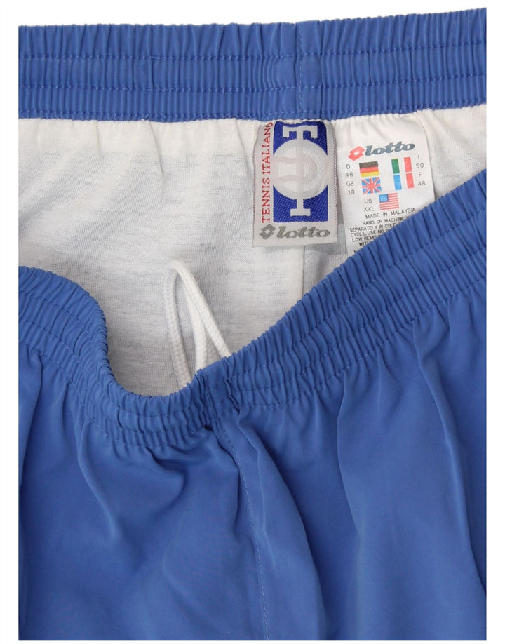 Calça de treino feminina LOTTO UK 18 XL azul poliéster