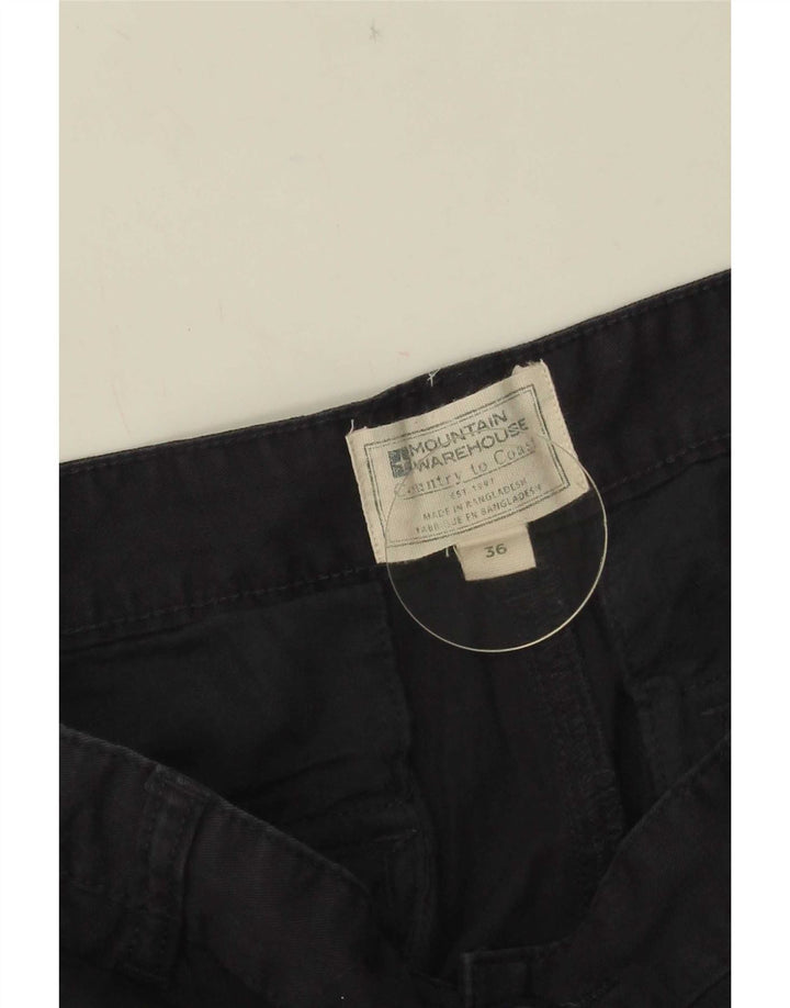 Shorts cargo masculino Mountain Warehouse W36 grande algodão azul marinho