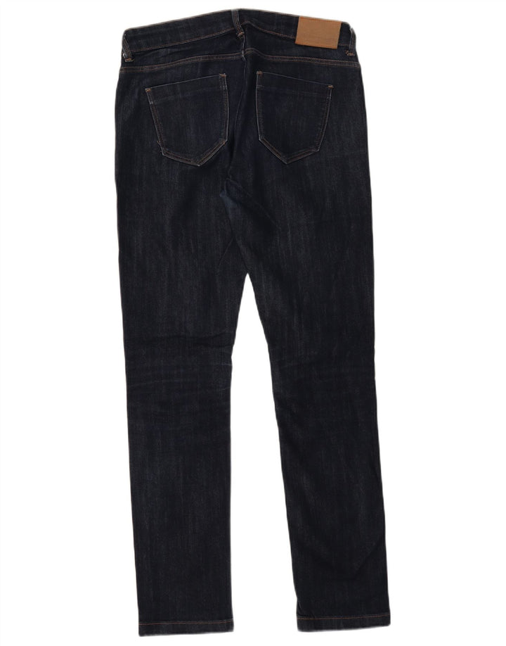 ZARA Calça Jeans Skinny Feminina Cintura Média EU 40 Médio W30 L30 Azul Marinho