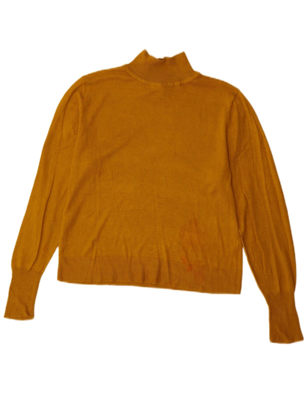 Zara suéter feminino com gola tartaruga, Reino Unido 10 pequeno bege