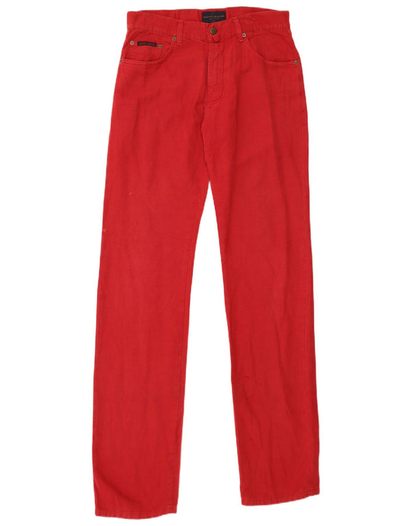 GANT Mens Regular Fit Calça Casual W30 L36 Algodão Vermelho