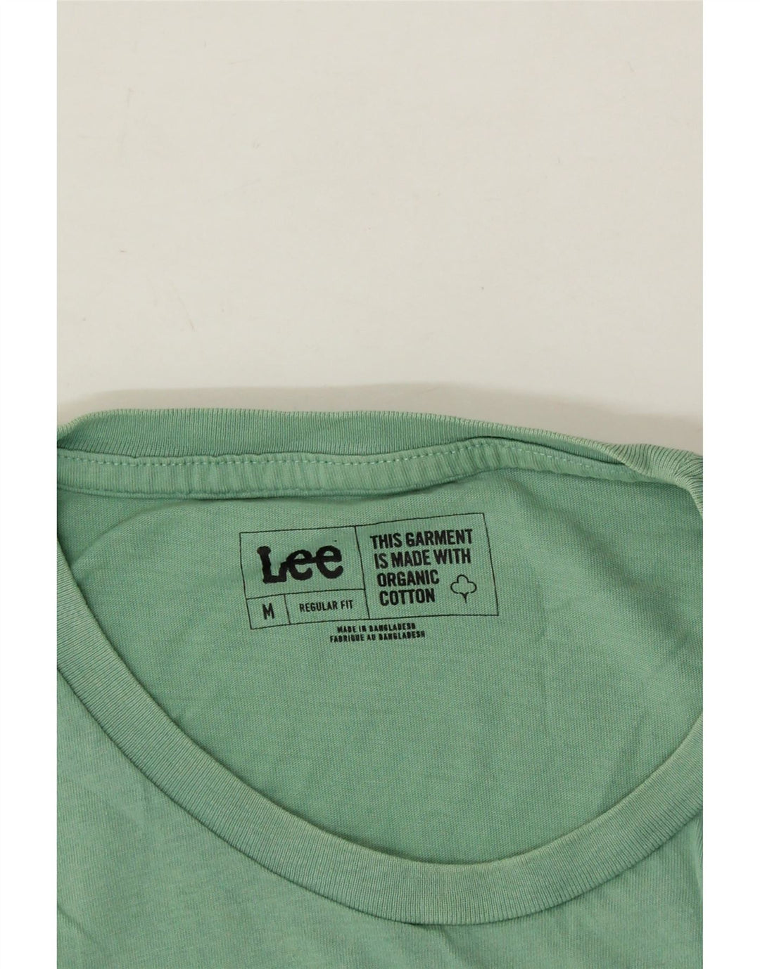 LEE Mens Regular Fit T-Shirt Top Medium Green Cotton Vintage Lee and Second-Hand Lee from Messina Hembry 