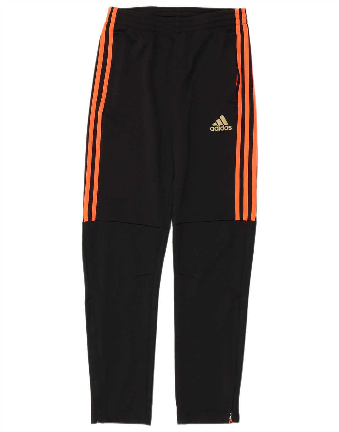Calças de treino ADIDAS Boys Climalite 13-14 anos grandes poliéster preto