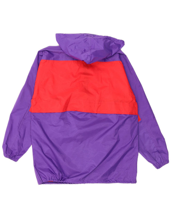 PUMA Mens Oversized Hooded Rain Jacket UK 36 Pequeno Roxo Colourblock