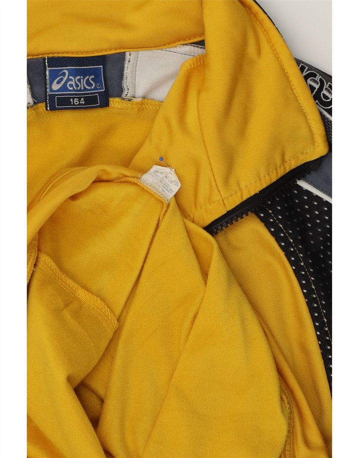 Jaqueta Asics Boys Graphic Tracksuit Top 13-14 Anos Amarelo Colorblock
