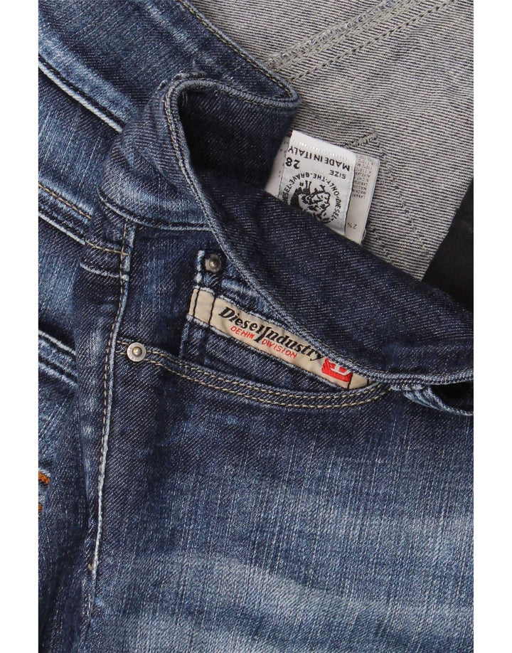 Jeans feminino diesel queimado W28 L32 algodão azul