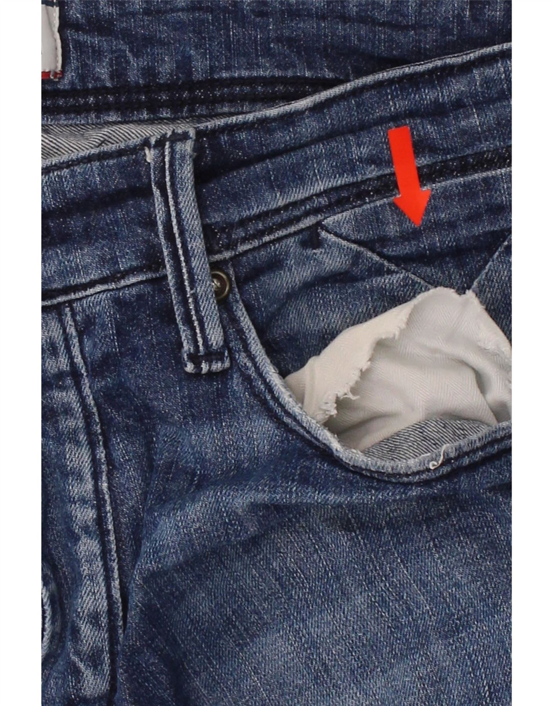 TOMMY HILFIGER Mens Straight Jeans W32 L32 Blue Cotton Vintage Tommy Hilfiger and Second-Hand Tommy Hilfiger from Messina Hembry 