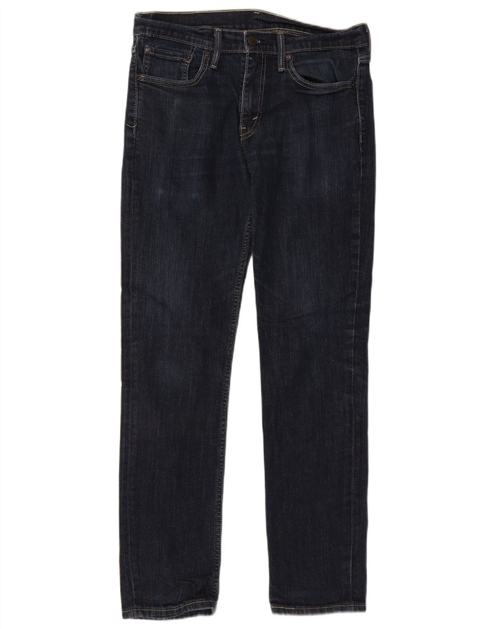 LEVI'S Mens 511 Slim Jeans W32 L30 Navy Blue Cotton