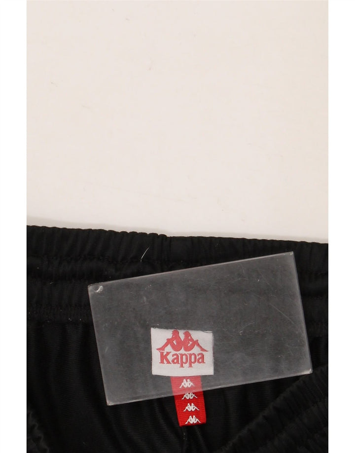 Kappa Mens Graphic Sport Shorts Pequeno Preto Colorblock Poliéster