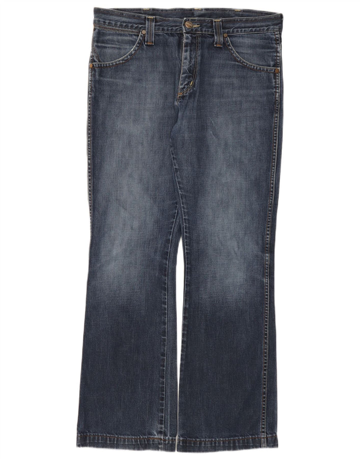 Wrangler Masculino Dayton Bootcut Jeans W34 L32 Azul Algodão