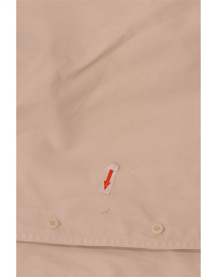 Camisa masculina vintage de manga curta grande algodão branco
