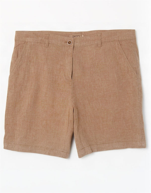 Shorts Chino feminino de cintura alta da Dack IT 48 XL W34 bege