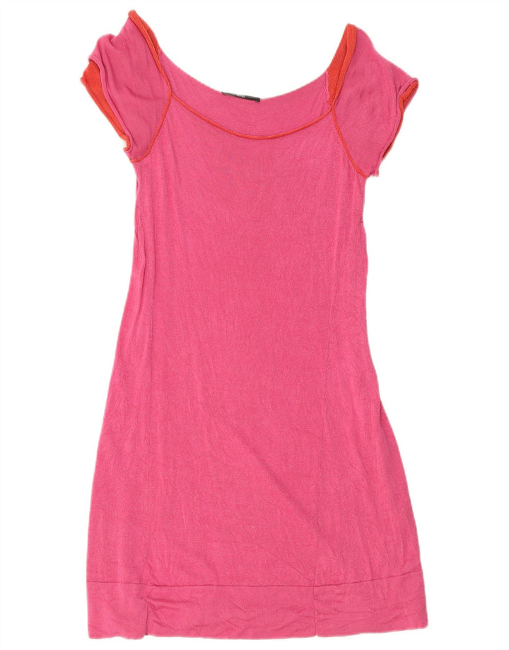Vestido bainha feminino Hugo Boss Reino Unido 8 pequeno rosa