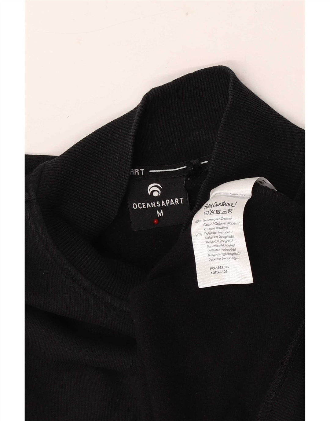 Oceansapart moletom masculino jumper médio algodão preto