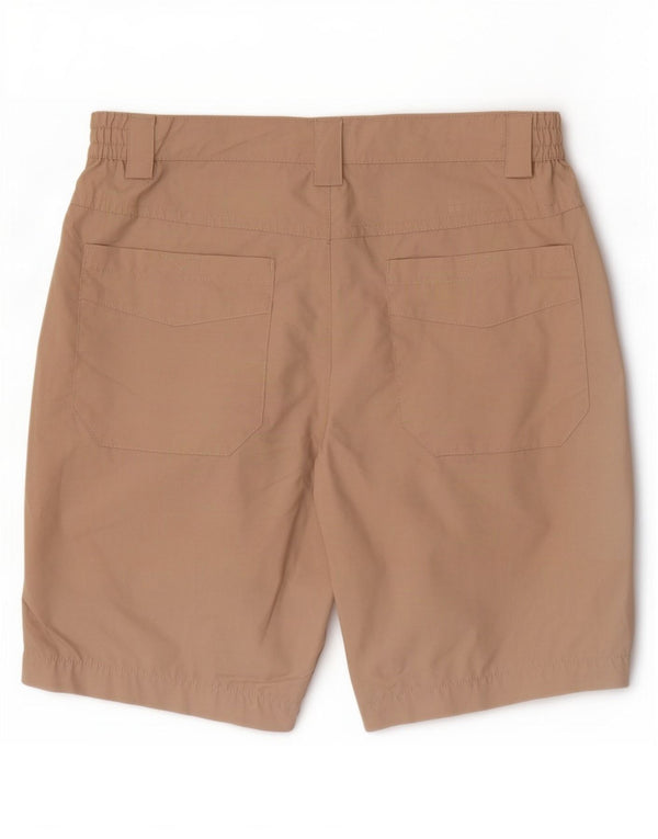 Shorts casuais femininos Mountain Warehouse UK 6 XS W26 poliéster bege