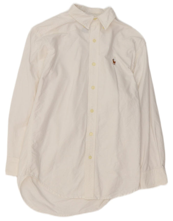 Camisa masculina Ralph Lauren 11-12 anos algodão branco