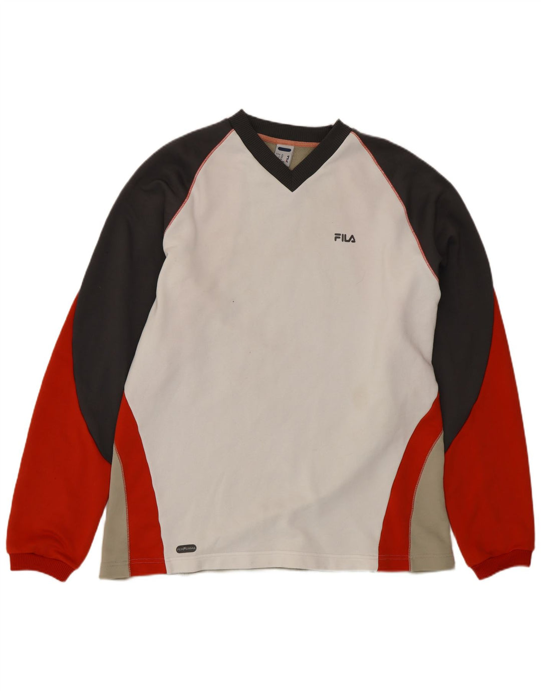 FILA Moletom Masculino Jumper XL Multicolorido Colourblock Poliéster