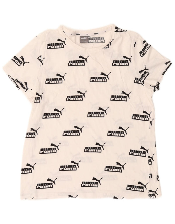Puma Camiseta Feminina Graphic Top UK 16 Grande Branco