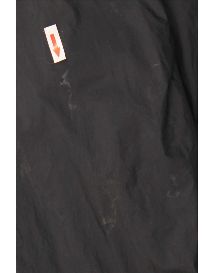 Jaqueta de chuva masculina Nike com capuz UK 36/38 pequena preta nylon