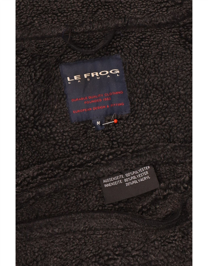 Jaqueta utilitária masculina Le Frog UK 38 poliéster preto médio
