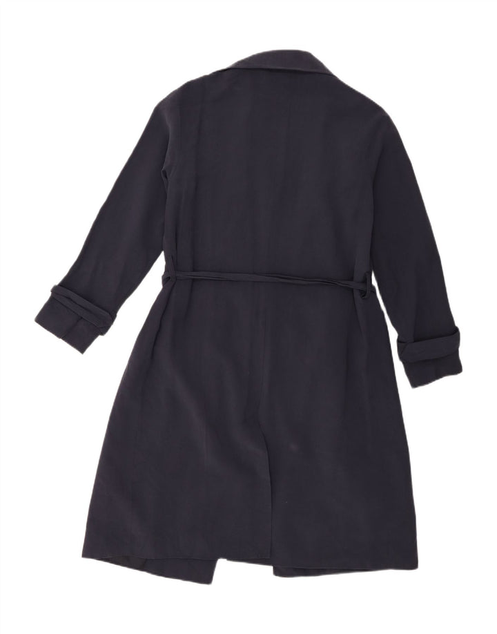 Trench Coat feminino Oasis UK 6 XS azul marinho viscose
