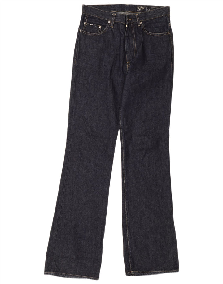 Gas Mens Bootcut Jeans W30 L35 Azul Marinho Algodão