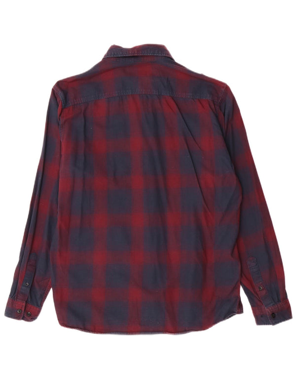 Camisa masculina de flanela Jack & Jones grande algodão xadrez azul marinho