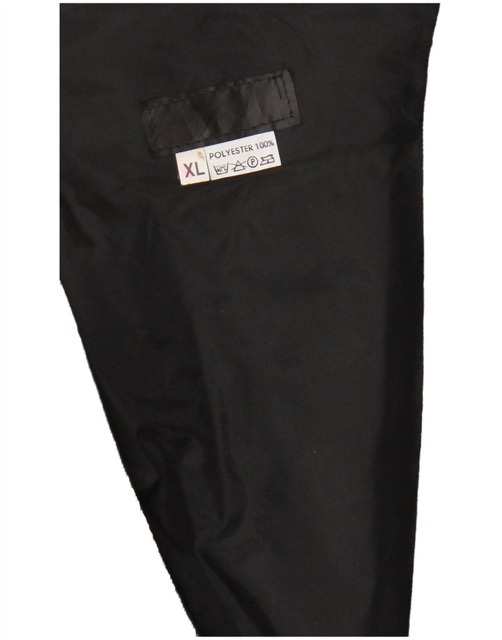 Colete feminino VINTAGE UK 18 XL preto floral poliéster