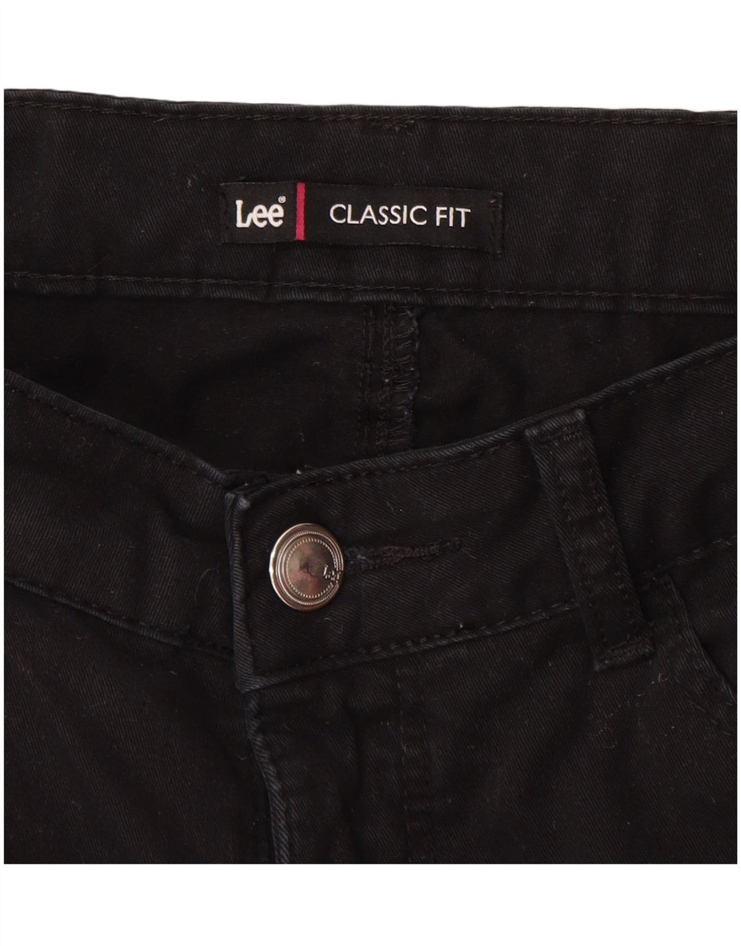 Calça capri feminina de ajuste clássico LEE W32 L22 preta