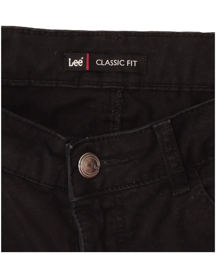 Calça capri feminina de ajuste clássico LEE W32 L22 preta