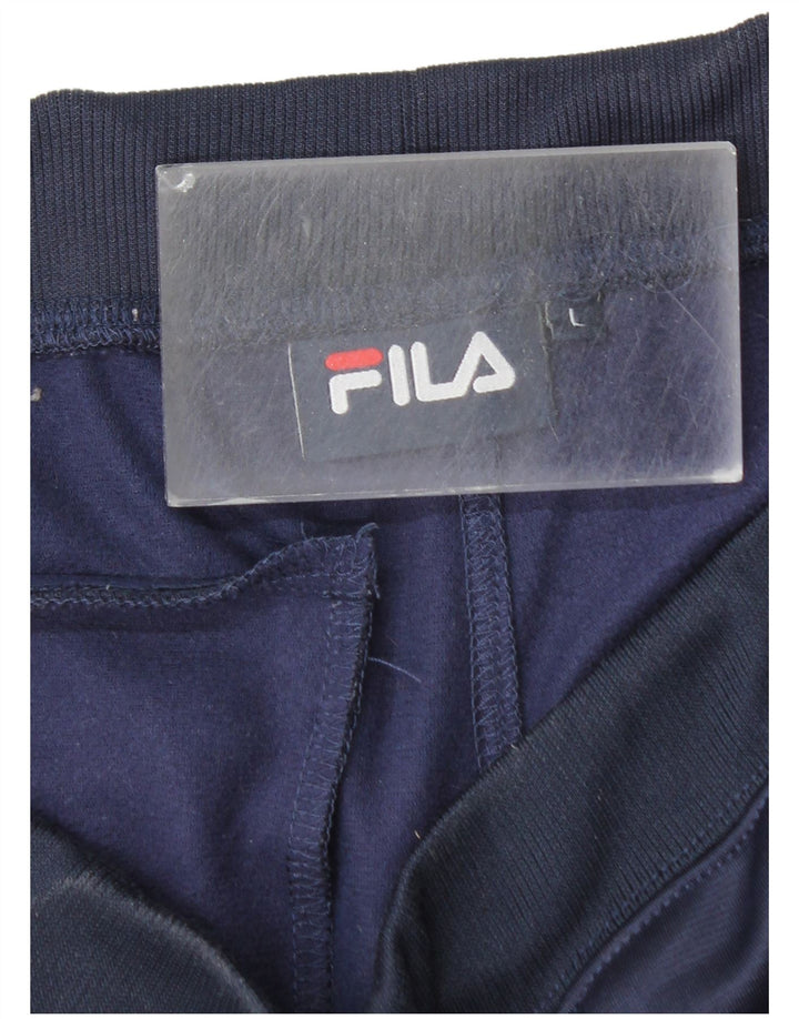 Calça de treino masculina Fila joggers grande poliéster azul marinho