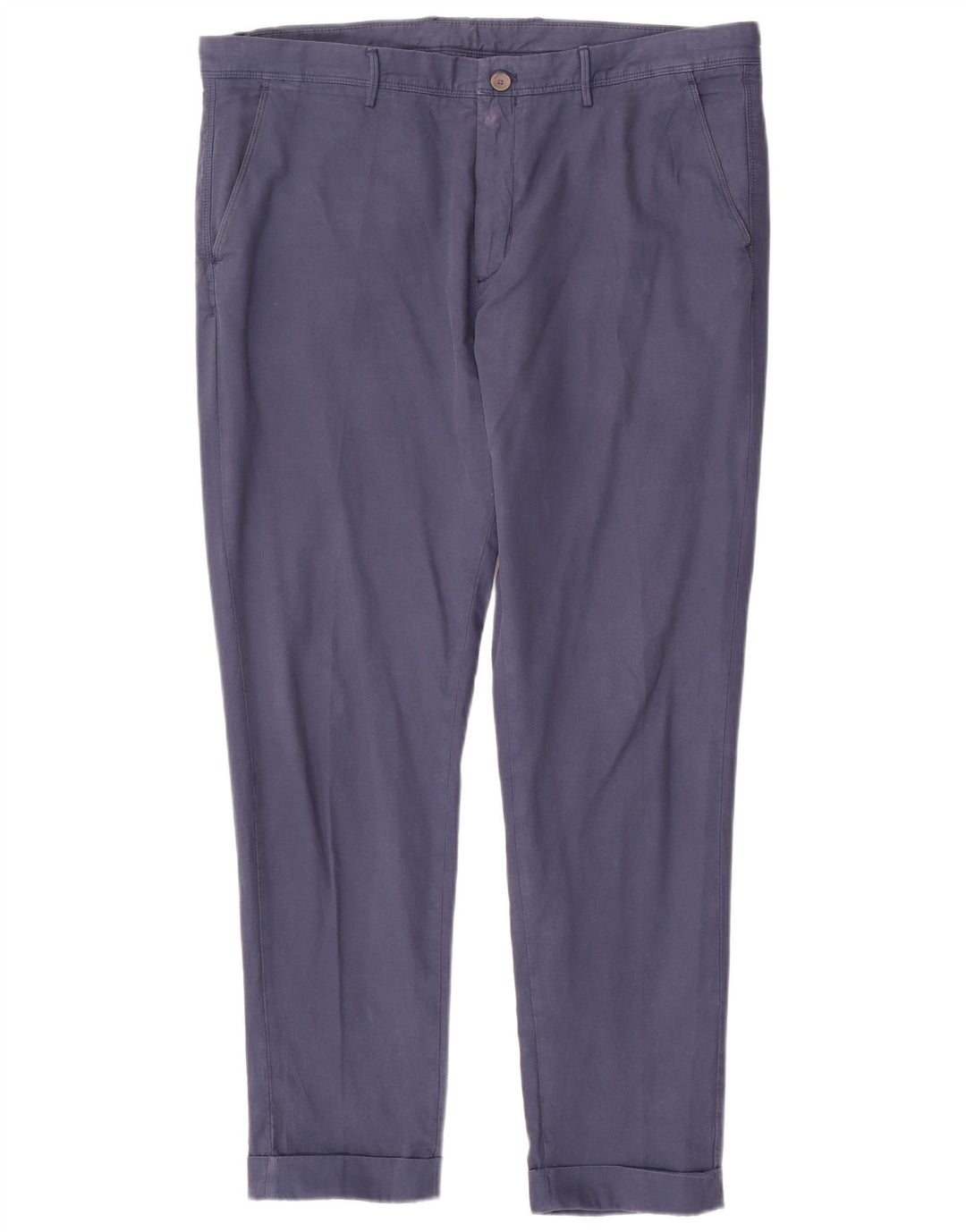 Calça Chino Cônica Masculina MASSIMO DUTTI EU 48 XL W38 L30 Azul Marinho